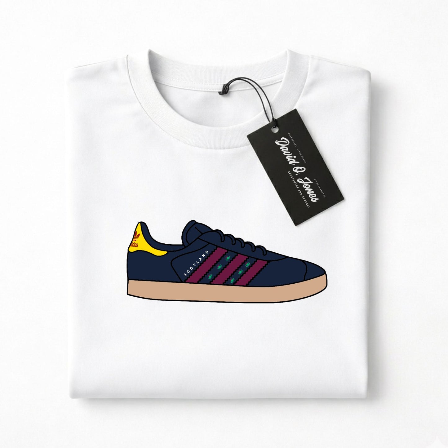 Gazelle Scotland Football T Shirt Casual Trainer Tee - Adults