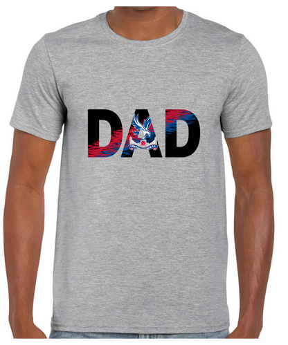 Crystal Palace - Dad T Shirt (White/Black/Grey)