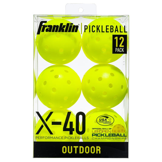 Franklin Outdoor X-40 Pickleball -Vellum 12 Pack