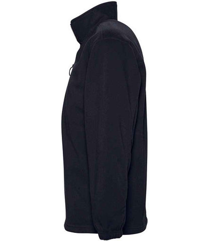 SOL'S Ness Zip Neck Fleece- Black