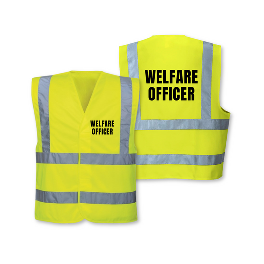 Welfare Officer Hi Vis Waistcoat – High Visibility Vest for Safeguarding Personnel