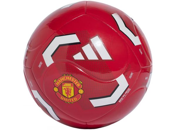 Adidas Man UTD Club Home Football Size 5 Red White Yellow