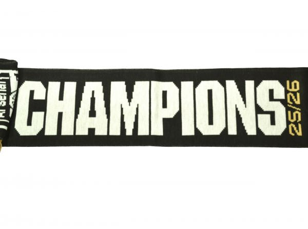 Arsenal Champions 25 / 26 Scarf Black