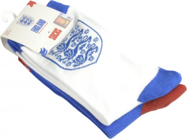 England FA Socks White Blue Red 7 to 11 UK