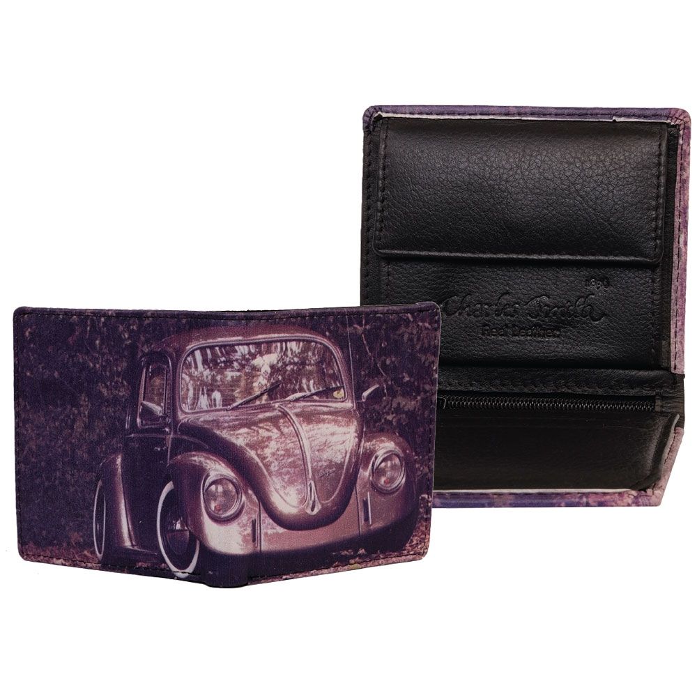 Charles Smith Leather Beetle Gents Wallet- 9x10cm