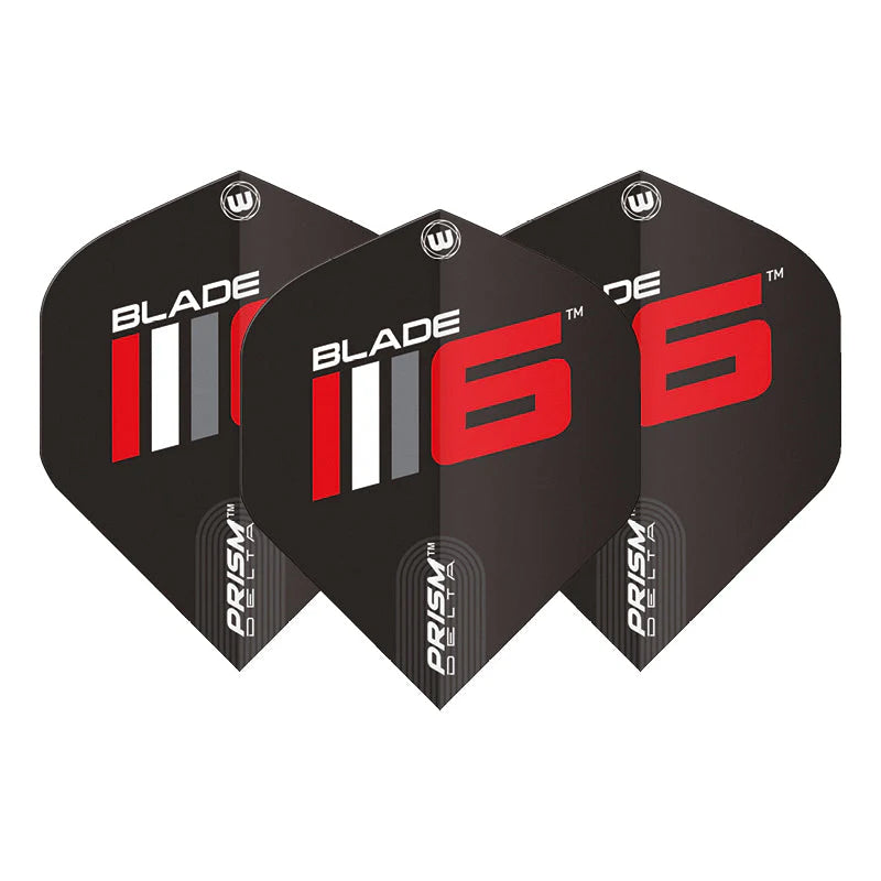Winmau Blade 6 Black Prism Delta Standard Darts Flights