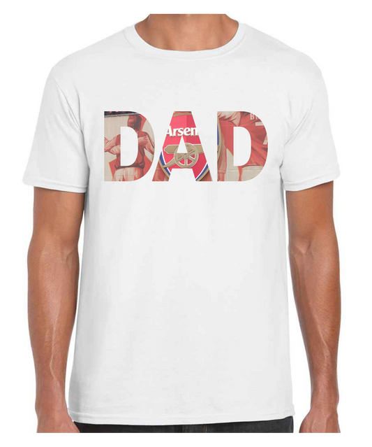 Arsenal Stadium - Dad T Shirt (White/Black/Grey)