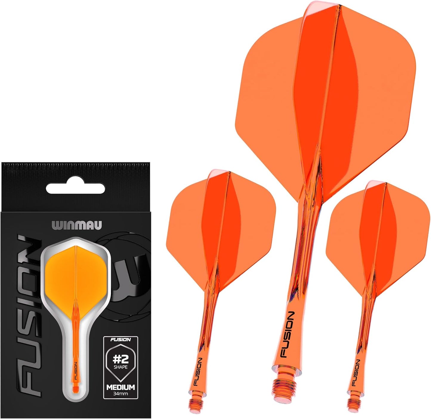 Winmau Fusion #2 Integrated Dart Flight & Shaft Medium Length