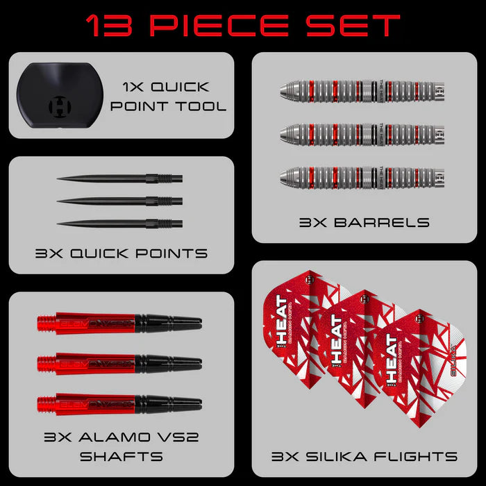 Harrows Damon Heta 90% Series 4 Quick Point Darts Set
