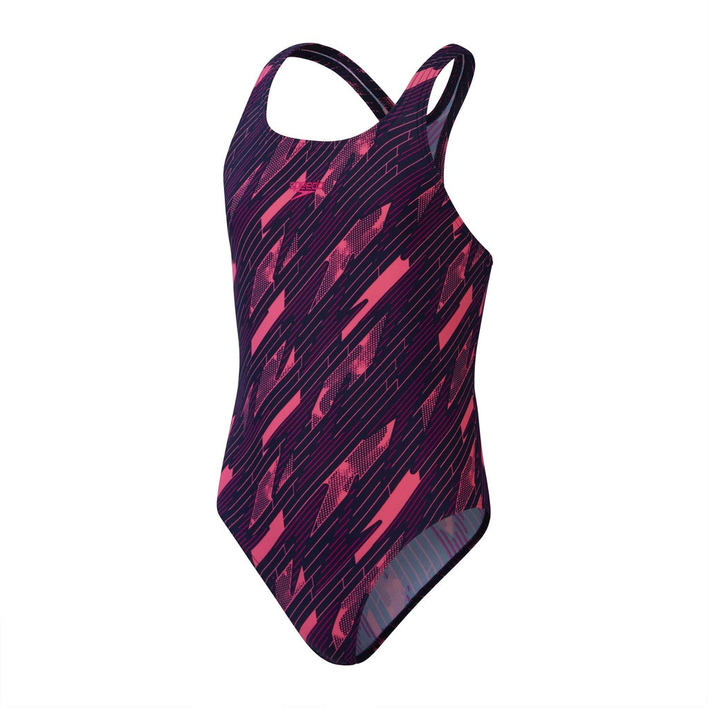 Speedo Hyperboom Allover Medalist Junior Swimming Swimsuit