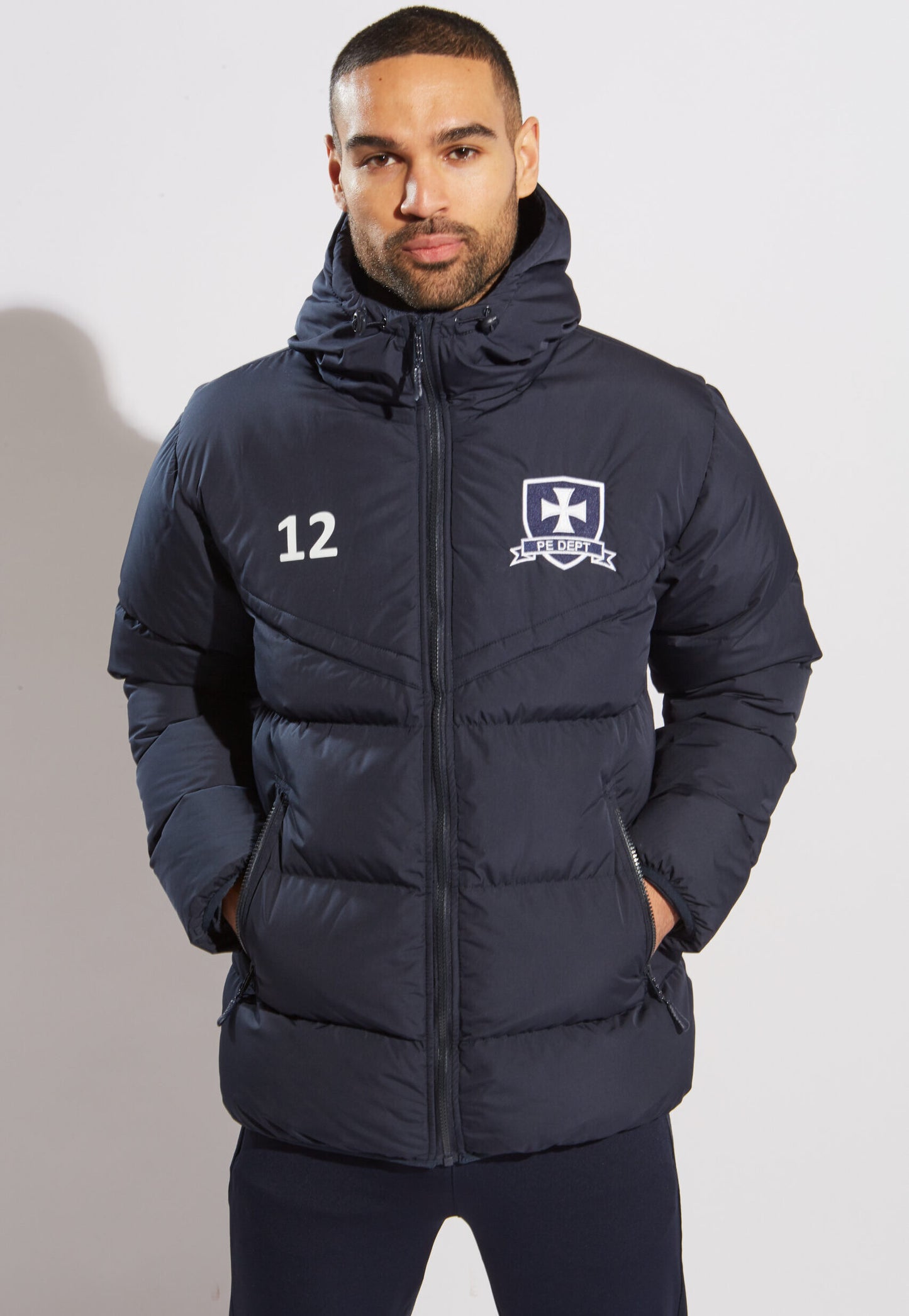 Sports Winter Chevron Puffer Jacket - Black or Navy