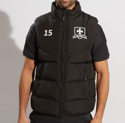 Sports Winter Chevron Thermal Puffer Gilet - Black or Navy