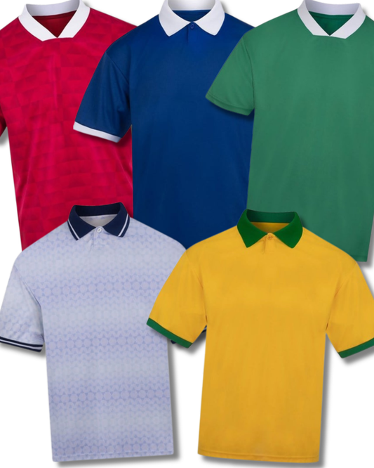 Retro Football Shirt – Customisable Team Kit -5-A-Side