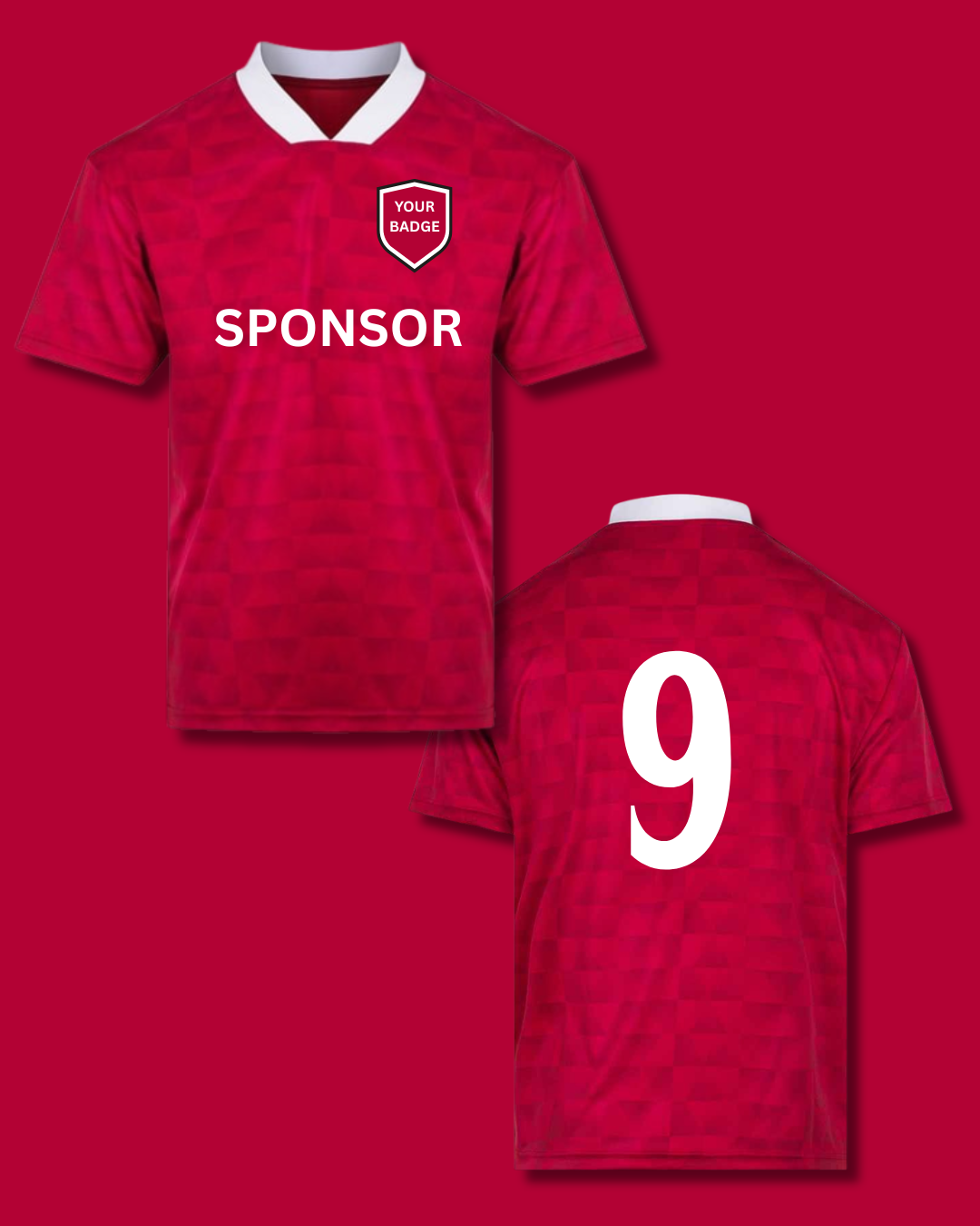 Retro Football Shirt – Customisable Team Kit -5-A-Side