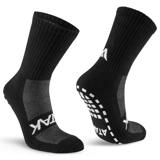 Atak Shox Mid Length Grip Sock Black