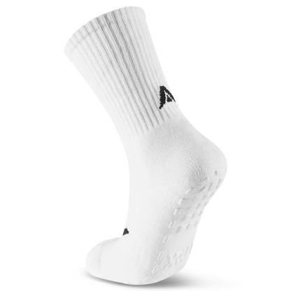 Atak Shox Mid Length Grip Sock White