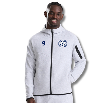 Personalised Tech Style Adapt Tracksuit Top - Grey/Navy/Black
