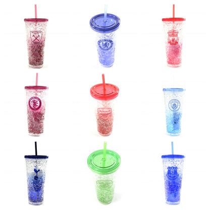 Football teams Freezer Cup with Straw 600ml