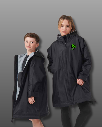 Chichester Rangers FC All Weather Robe – Finden + Hales (Black, Kids & Adults)