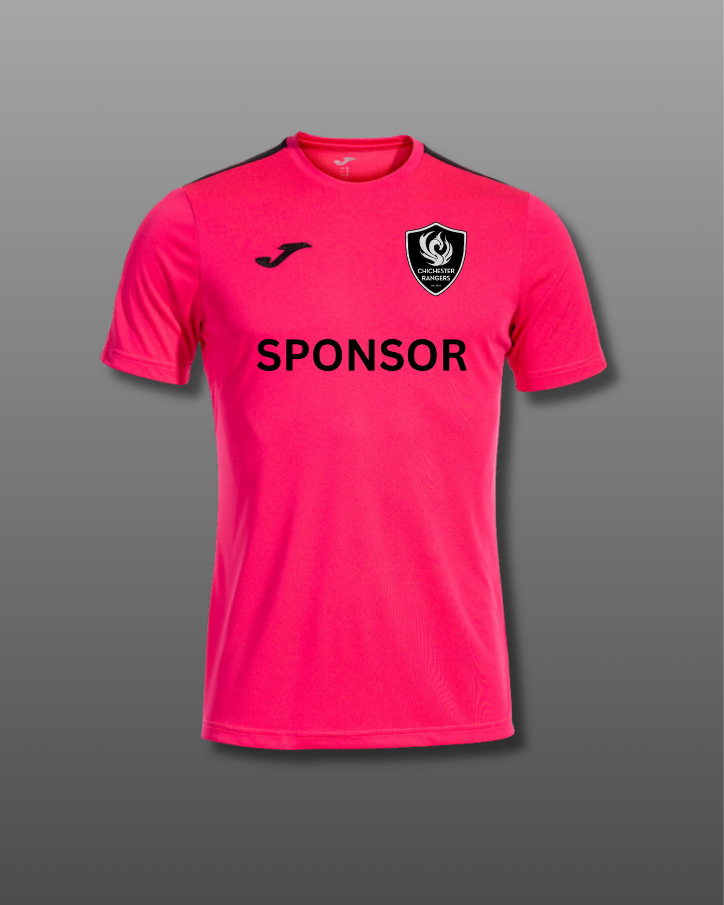 Chichester Rangers Away Shirt – Joma Olimpiada (Raspberry & Black)