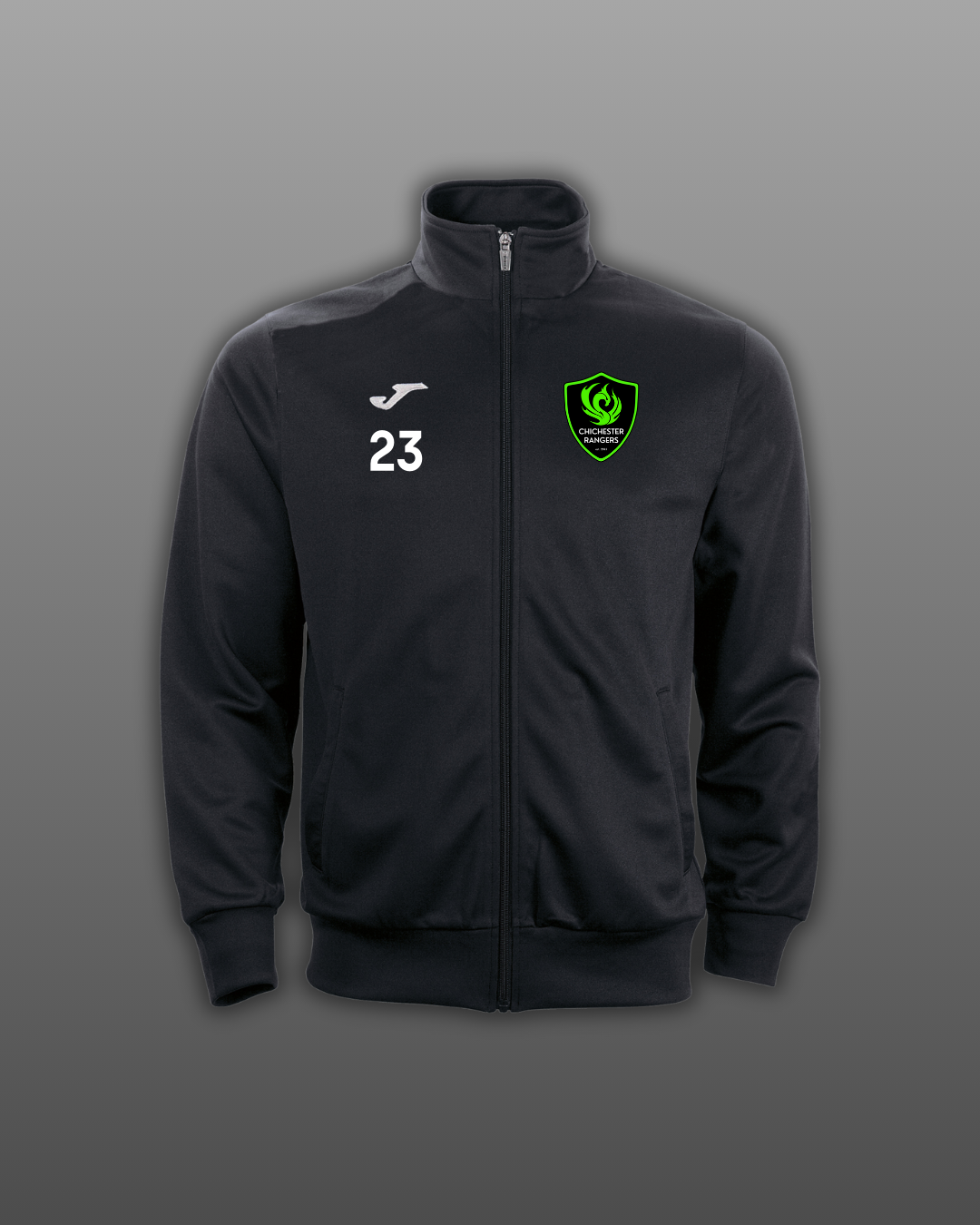Chichester Rangers FC Joma Gala PLAYERS Track Top – Black (Junior & Adult Sizes)