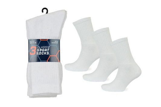 White Sports Trainer Socks