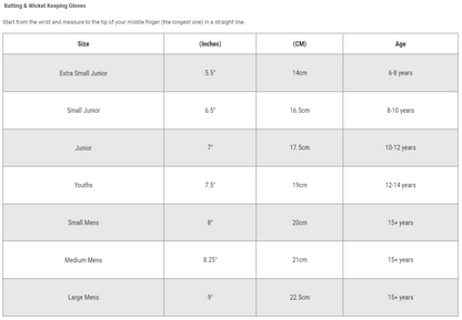 Gray Nicolls Cricket Batting Inner Gloves Pro Fingerless