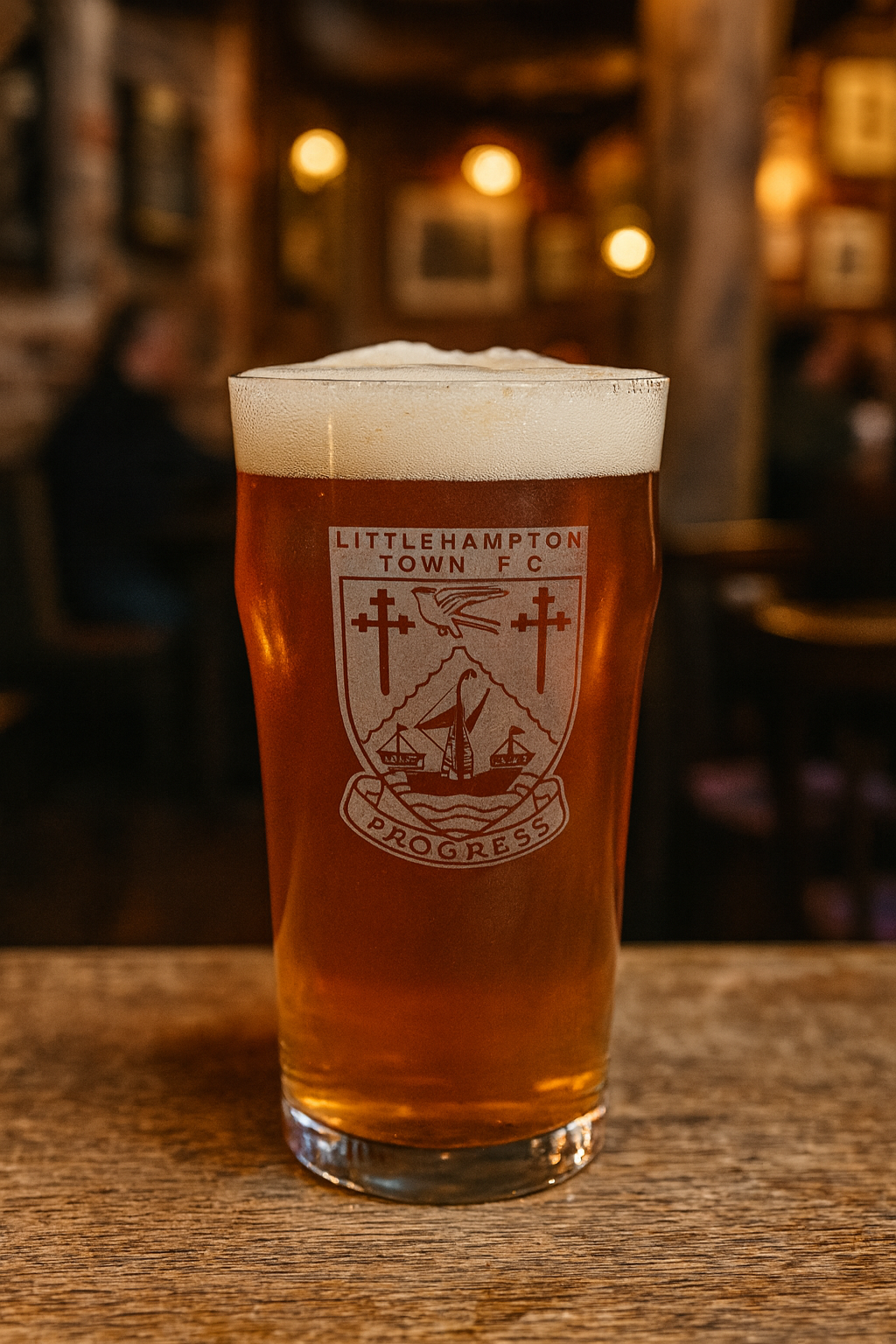 Littlehampton Town FC Classic Pint Glass