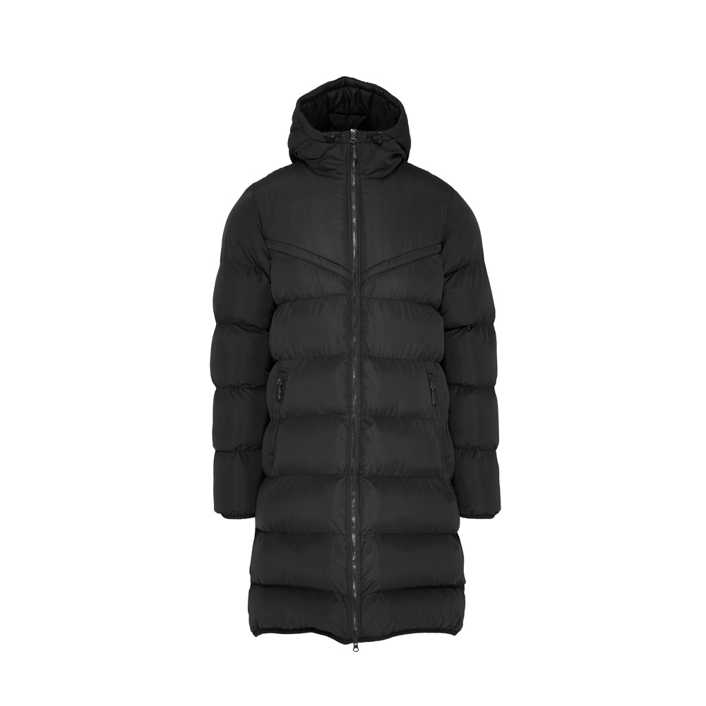 Sports Winter Thermal Chevron Long Puffer Jacket - Black or Navy
