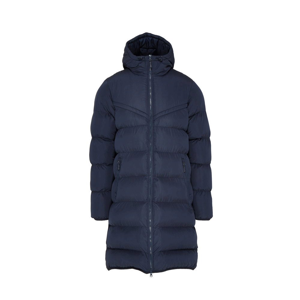 Sports Winter Thermal Chevron Long Puffer Jacket - Black or Navy