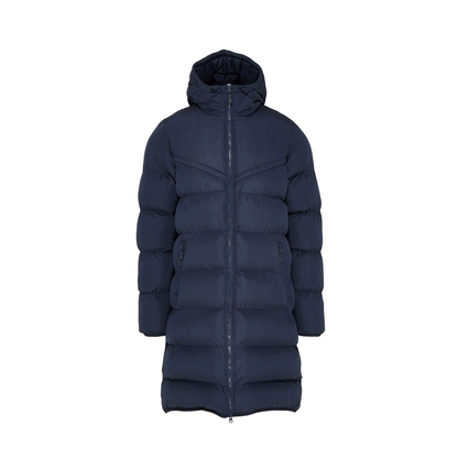Sports Winter Thermal Chevron Long Puffer Jacket - Black or Navy