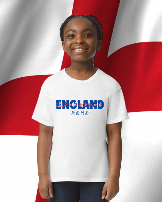 England Lionesses 2023 Kids Printed Supporters T-shirt