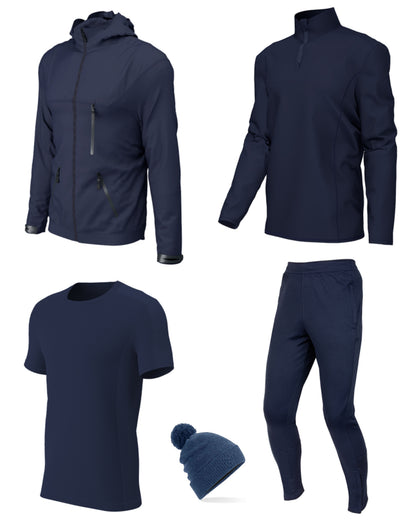 Coaches Winter Technical 5 Piece Sports Bundle - Black or Navy
