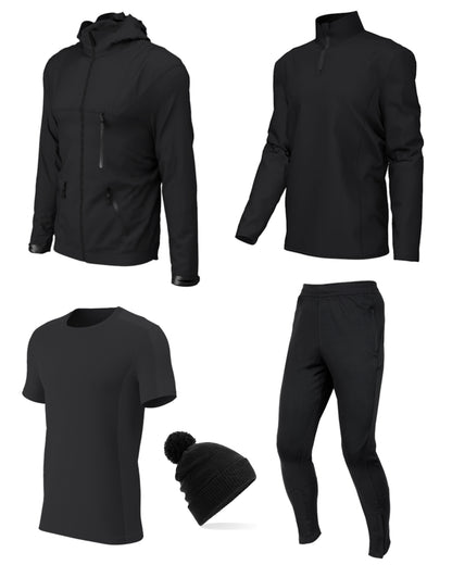 Coaches Winter Technical 5 Piece Sports Bundle - Black or Navy