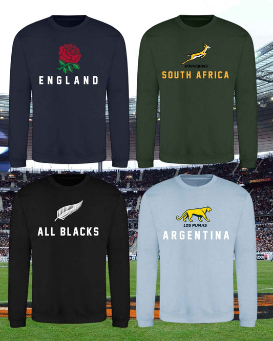 World Cup Rugby Nations Sweatshirts