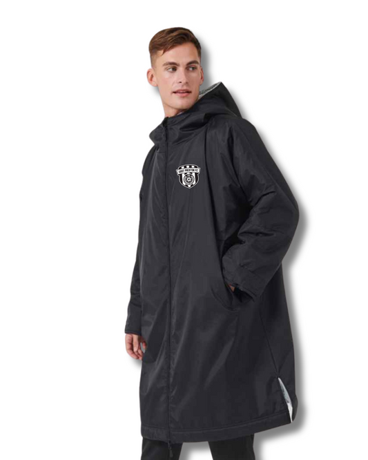 East Preston Youth FC All Weather Robe – Finden + Hales (Black, Kids & Adults)