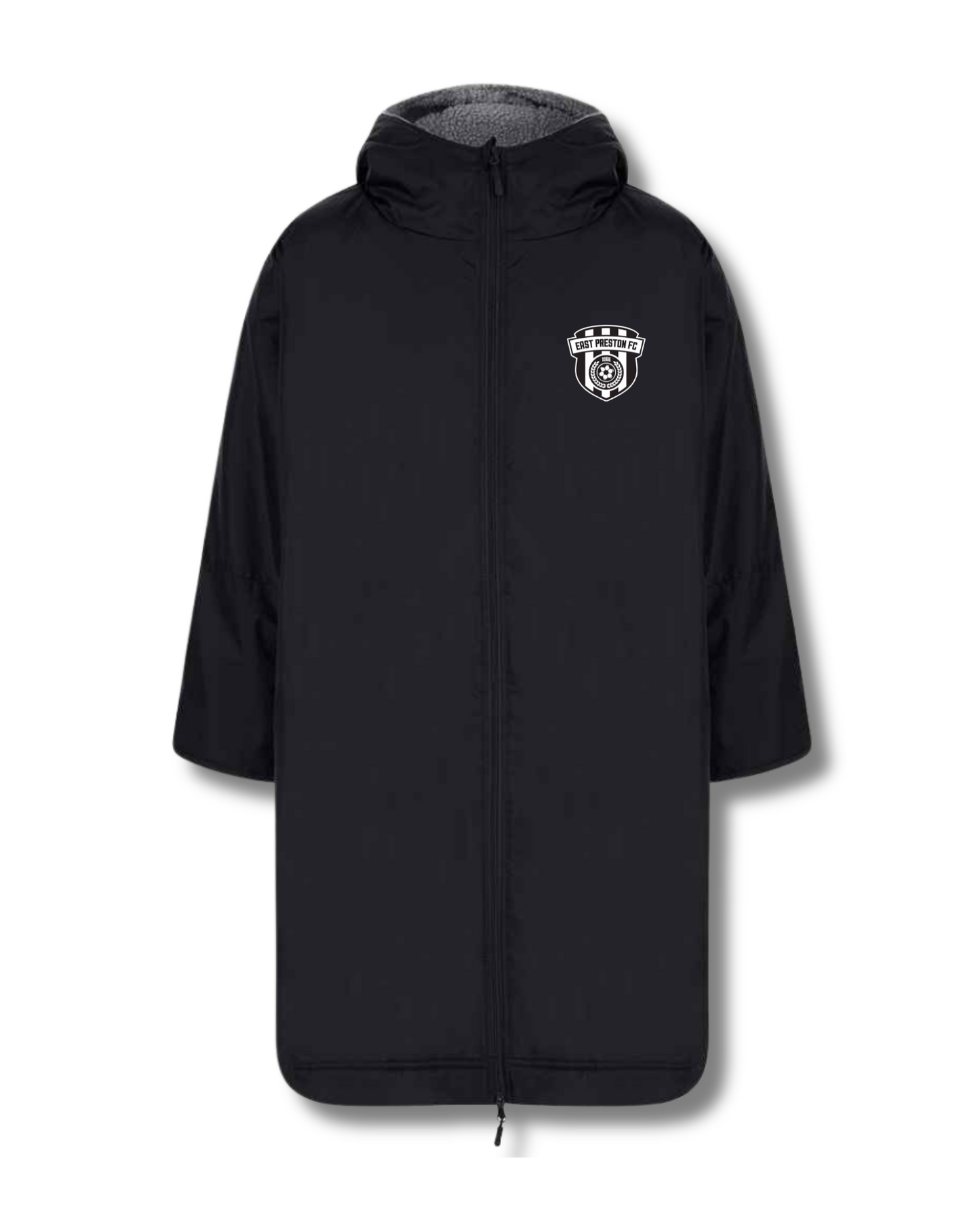East Preston Youth FC All Weather Robe – Finden + Hales (Black, Kids & Adults)