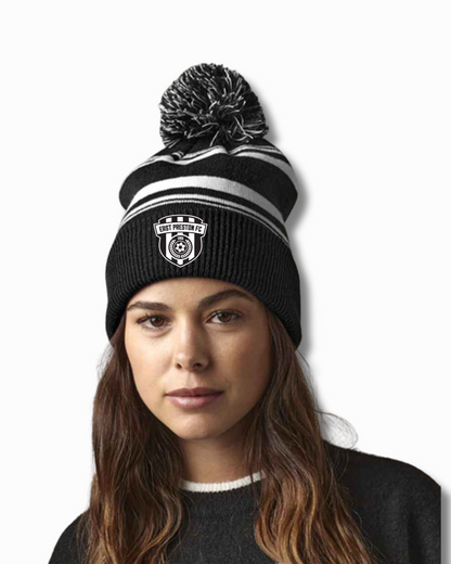 East Preston Youth FC Striped Beanie – Black/White