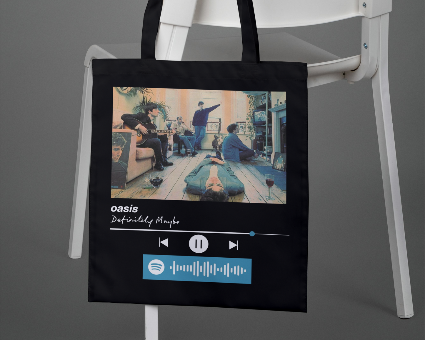 Customised Gift - Spotify Code Tote Bag - Music Shopper - Personalised Gift - For Her - For Him - Valentines - Anniversary - Add Picture & Text