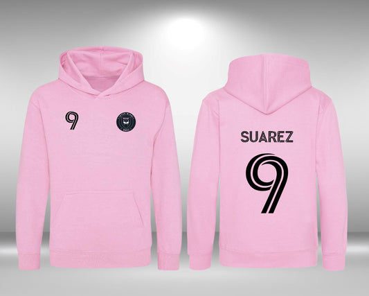 Inter Miami Pink unofficial Supporters Hoodie Junior - Any Name + Number combo