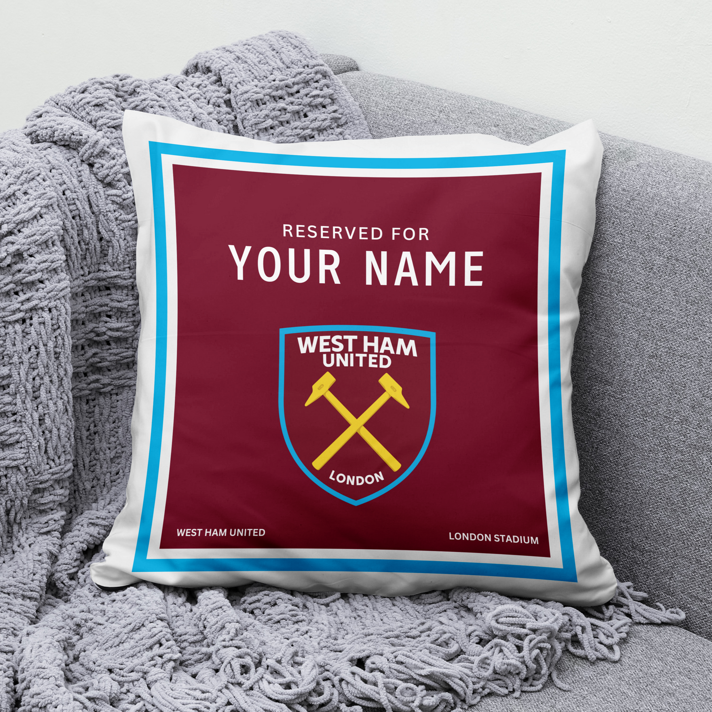 Personalised Sport Team Cushion Covers