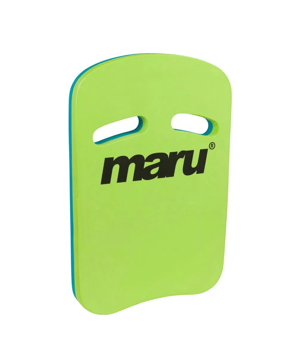 Maru Swimming Two Grip Fitness Kickboard - Lime/Blue
