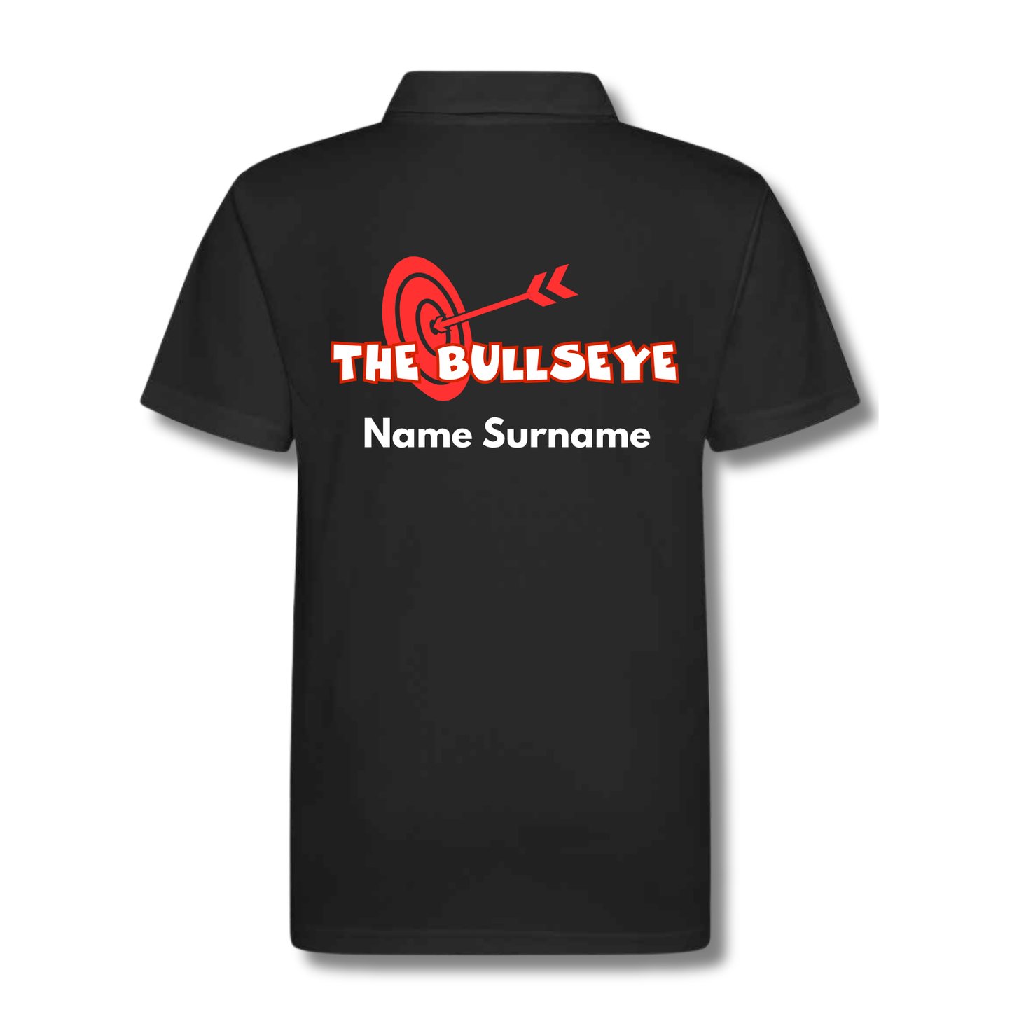 Kids Personalised Darts Polo Shirt – Custom Name | Ice Cold, Hot Shot, The Flash, The Legend, Bullseye Designs