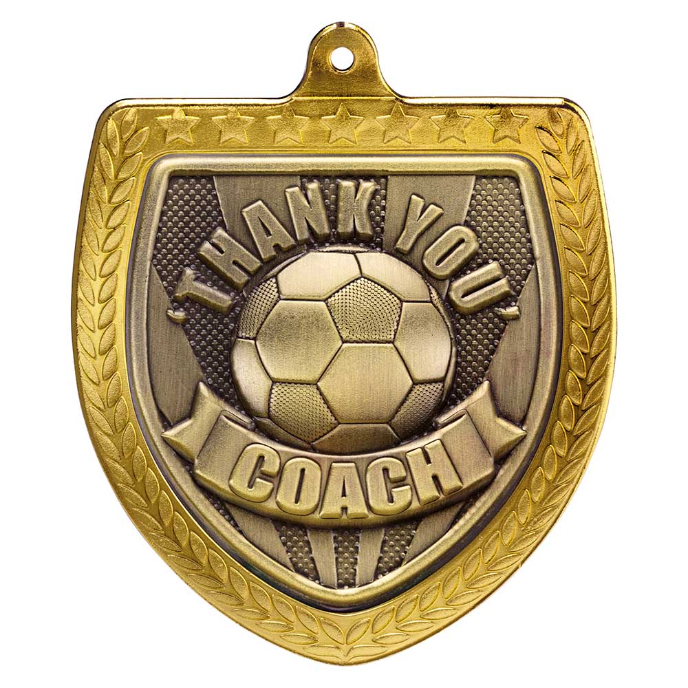 Cobra Football Thank you Coach Shield Medal