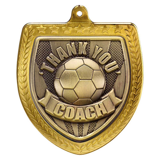 Cobra Football Thank you Coach Shield Medal