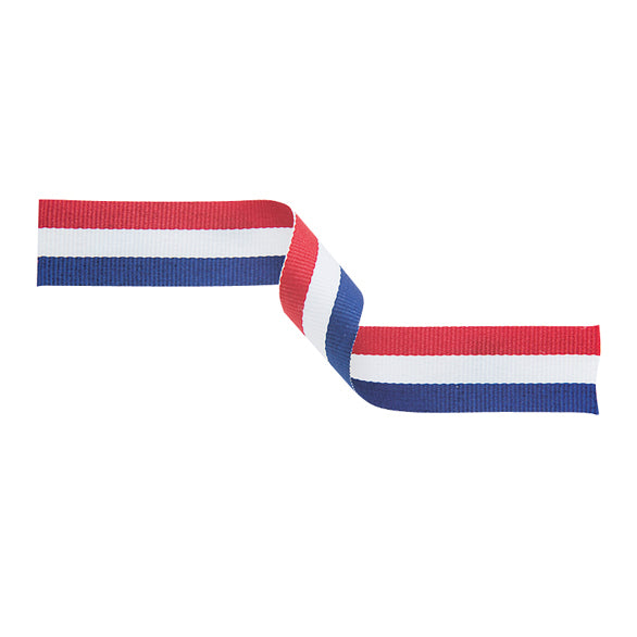 Medal Ribbon - red, white and blue