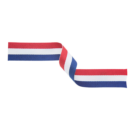 Medal Ribbon - red, white and blue
