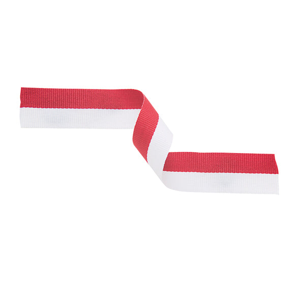 Medal Ribbon - Red and White