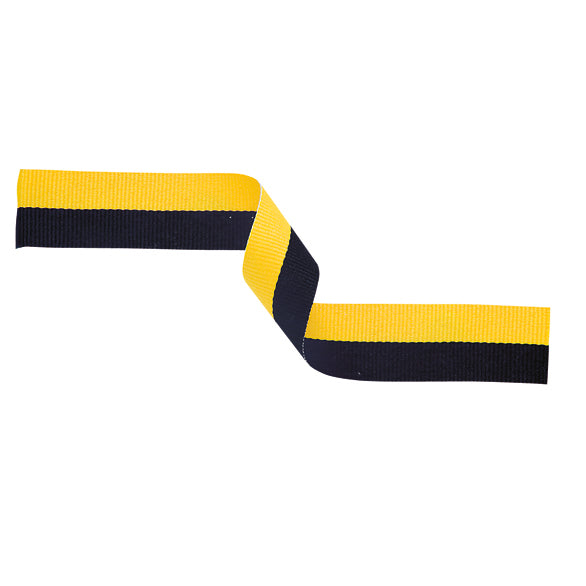 Medal Ribbon - Black and Yellow