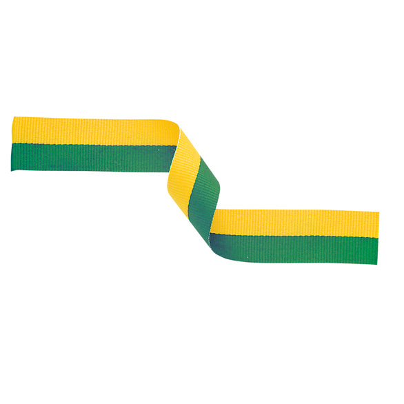 Medal Ribbon - yellow & green